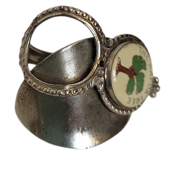 Kapok Tree Vintage Souvenir Spoon Ring - Picture 2 of 5